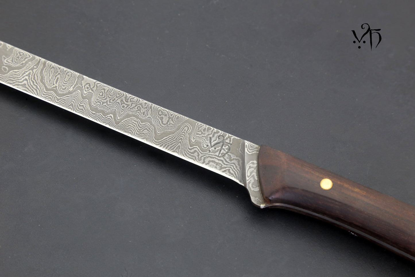 Ham Chef Knife 285 mm. Damascus Hand Forged