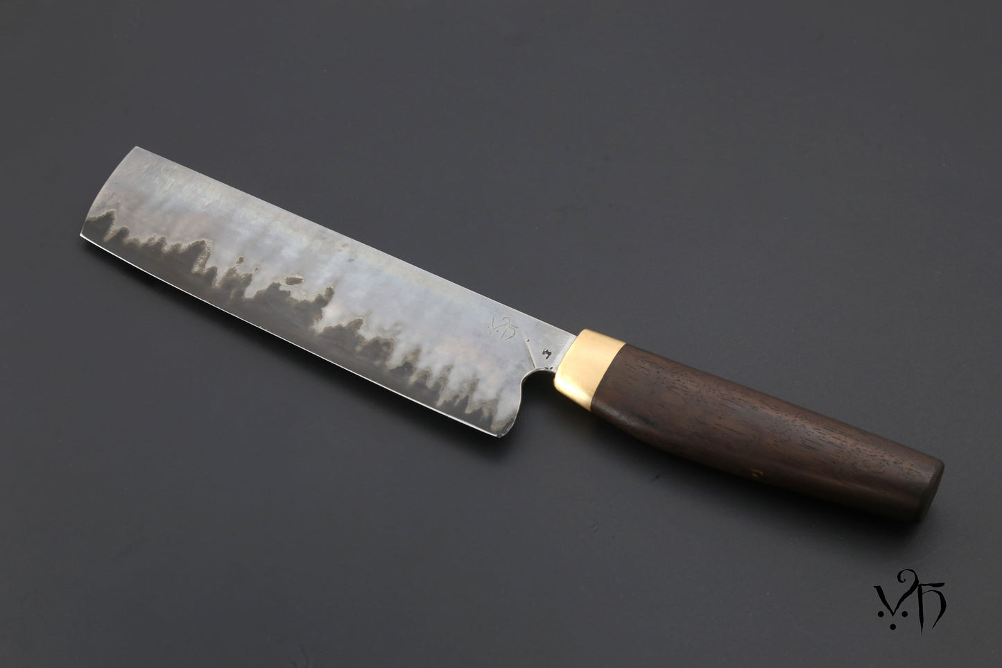 Nakiri Sanmai 190mm Japanese Chef Knife. Stainless & Carbon Steel