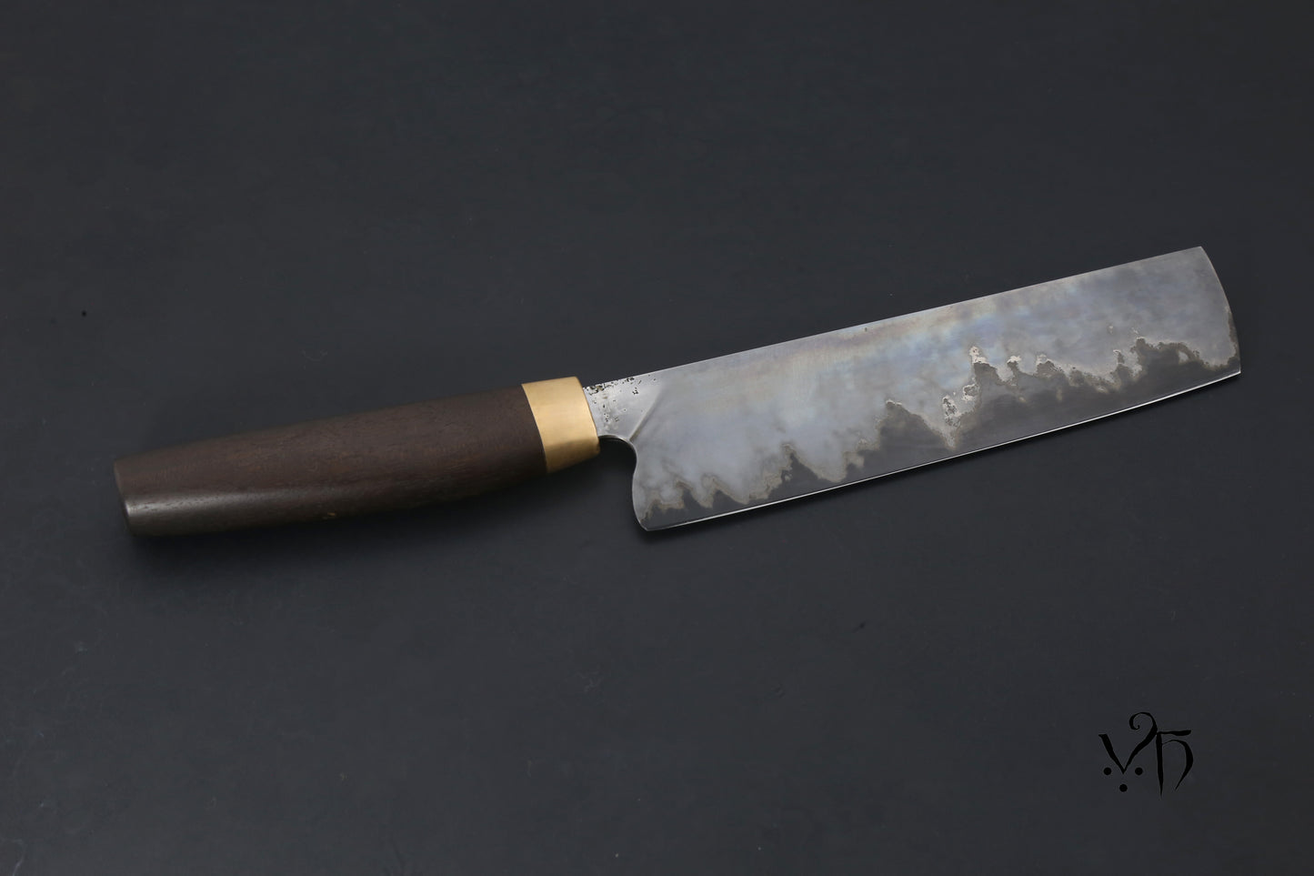 Nakiri Sanmai 190mm Japanese Chef Knife. Stainless & Carbon Steel