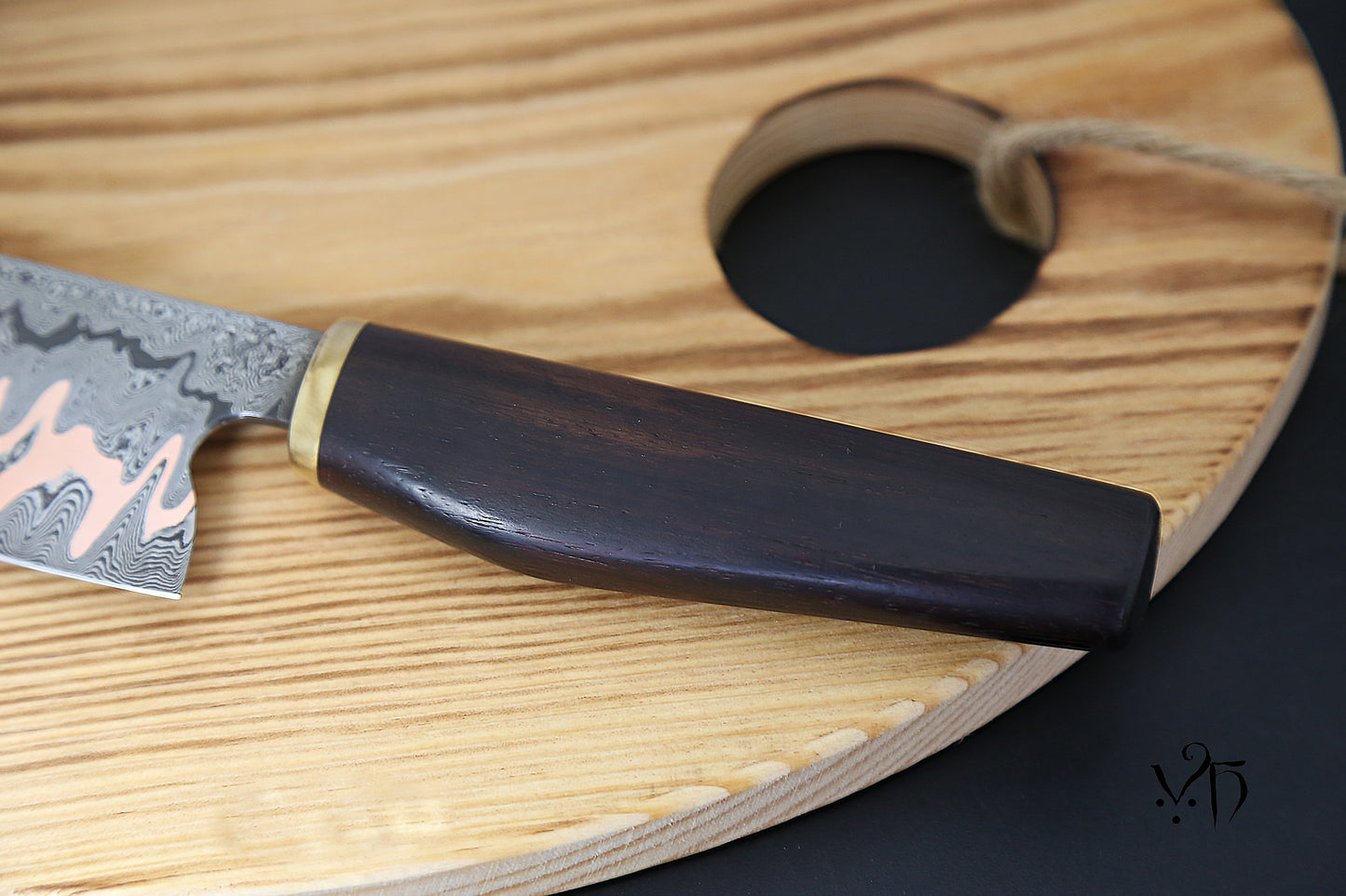 Kiritsuke Cumai 210 mm Carbon Steel & Copper Japanese Kitchen Knife