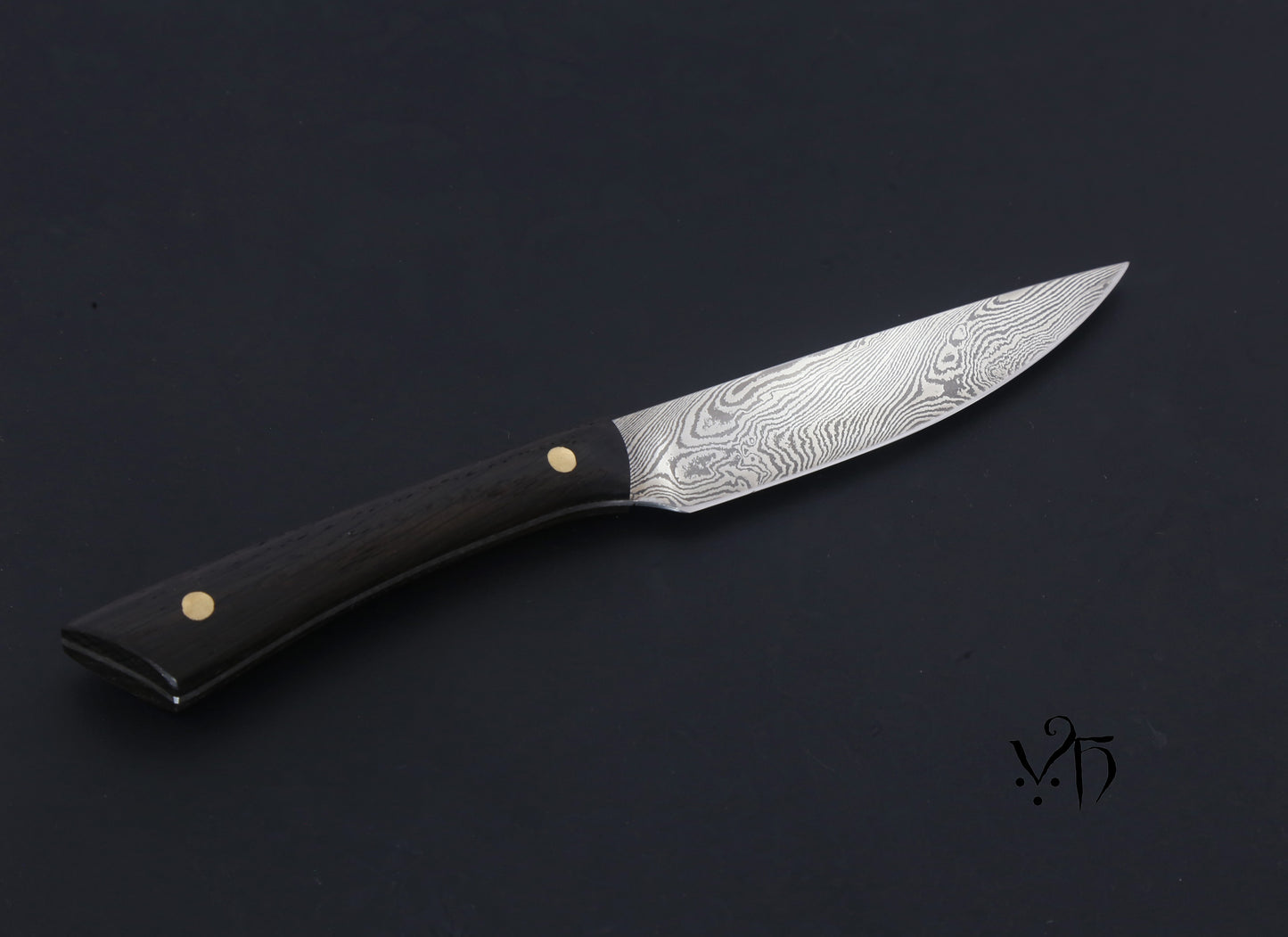 Multi-Purpose Table Knife 100 mm. Hand Forged Damascus
