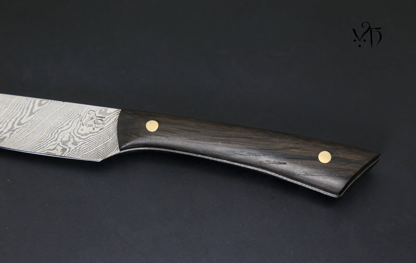 Kitchen Cutlery, Multipurpose Table Knife 100 mm. Hand Forged Damascus