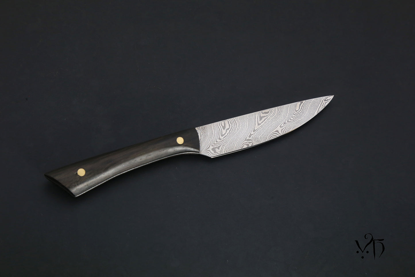 Kitchen Cutlery, Multipurpose Table Knife 100 mm. Hand Forged Damascus