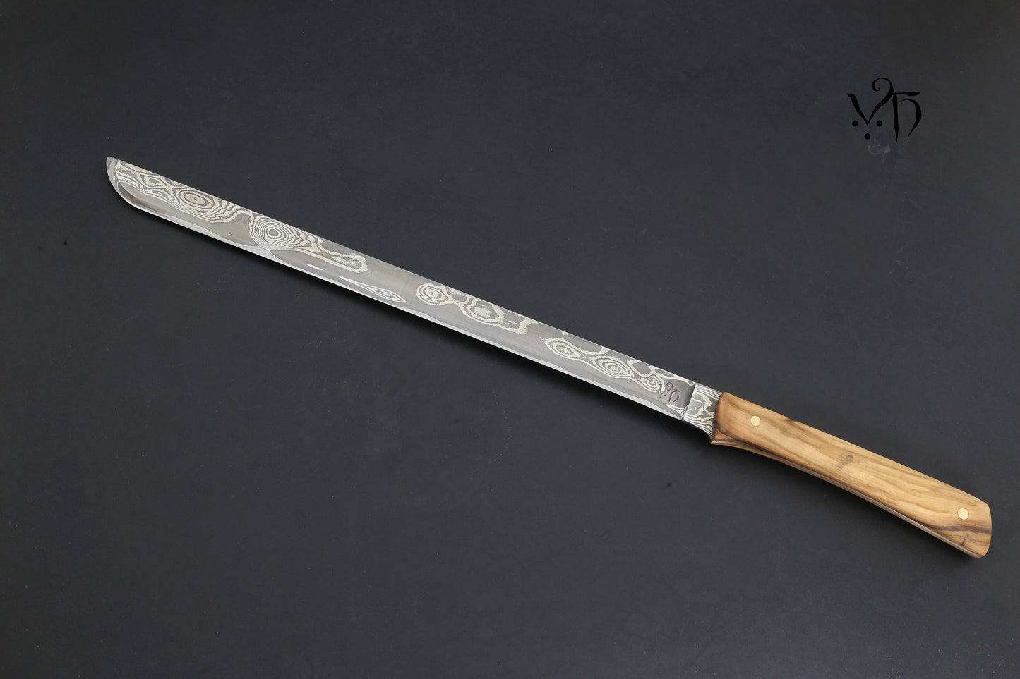 Spanish Ham Knife 290 mm Hand Forged Damascus