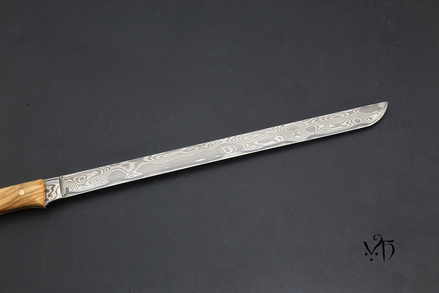 Spanish Ham Knife 290 mm Hand Forged Damascus