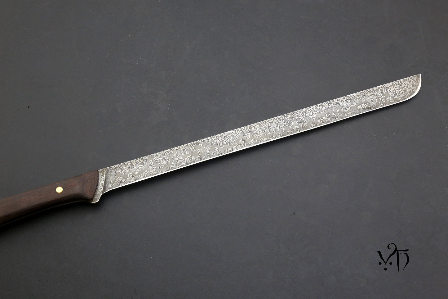 Ham Chef Knife 285 mm. Damascus Hand Forged