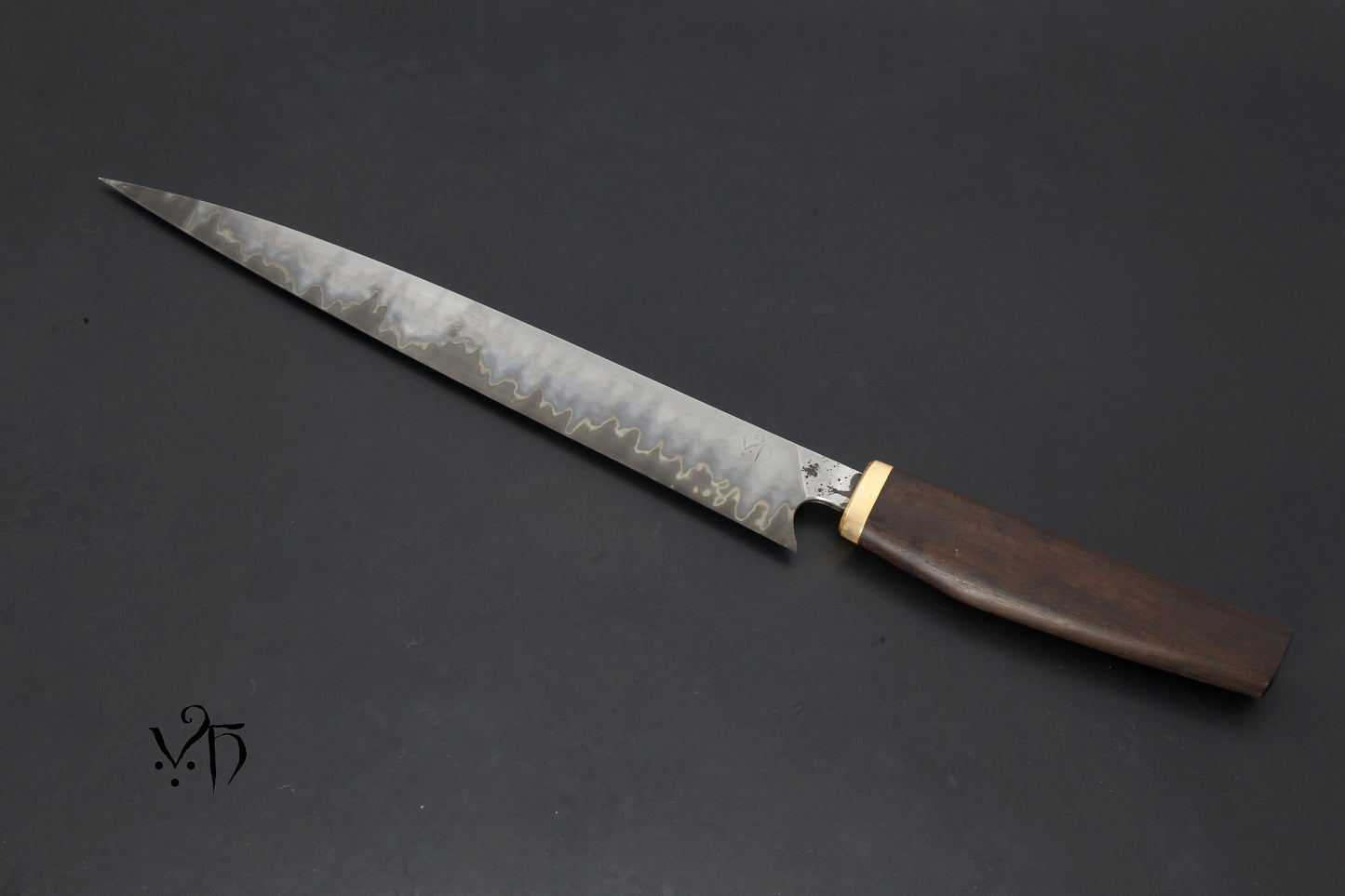 Hand Forged Filleting Knife Sujihiki 250mm Stainless & Carbon Steel