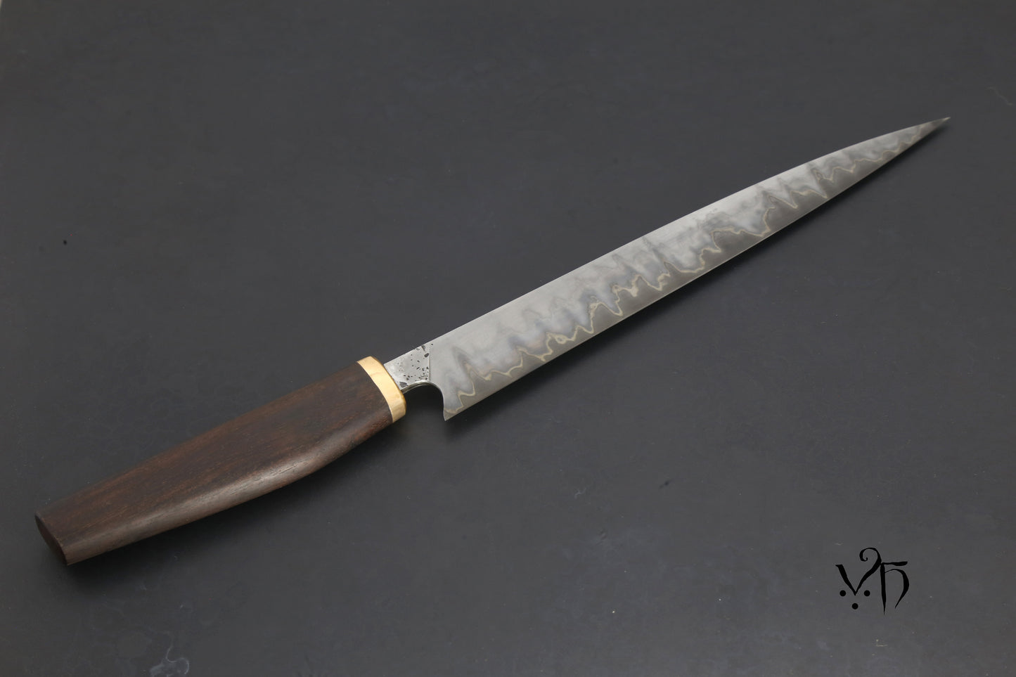 Hand Forged Filleting Knife Sujihiki 250mm Stainless & Carbon Steel