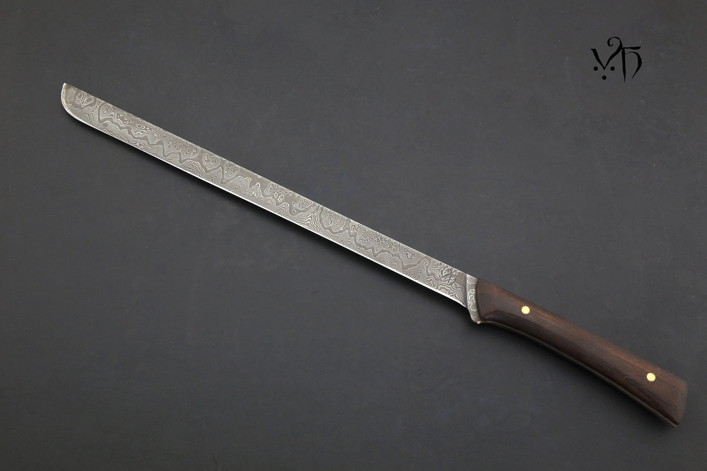 Ham Chef Knife 285 mm. Damascus Hand Forged