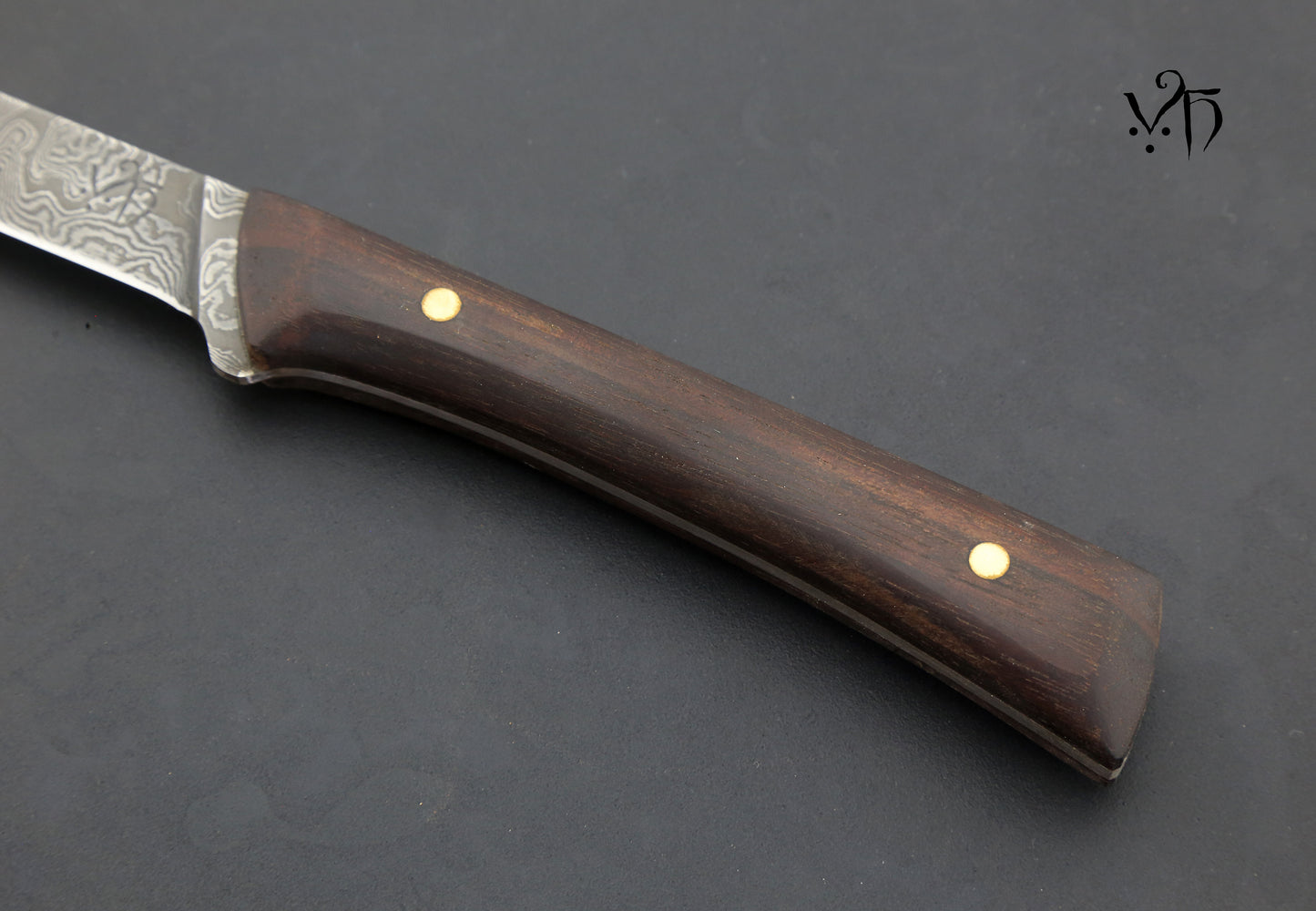 Ham Chef Knife 285 mm. Damascus Hand Forged