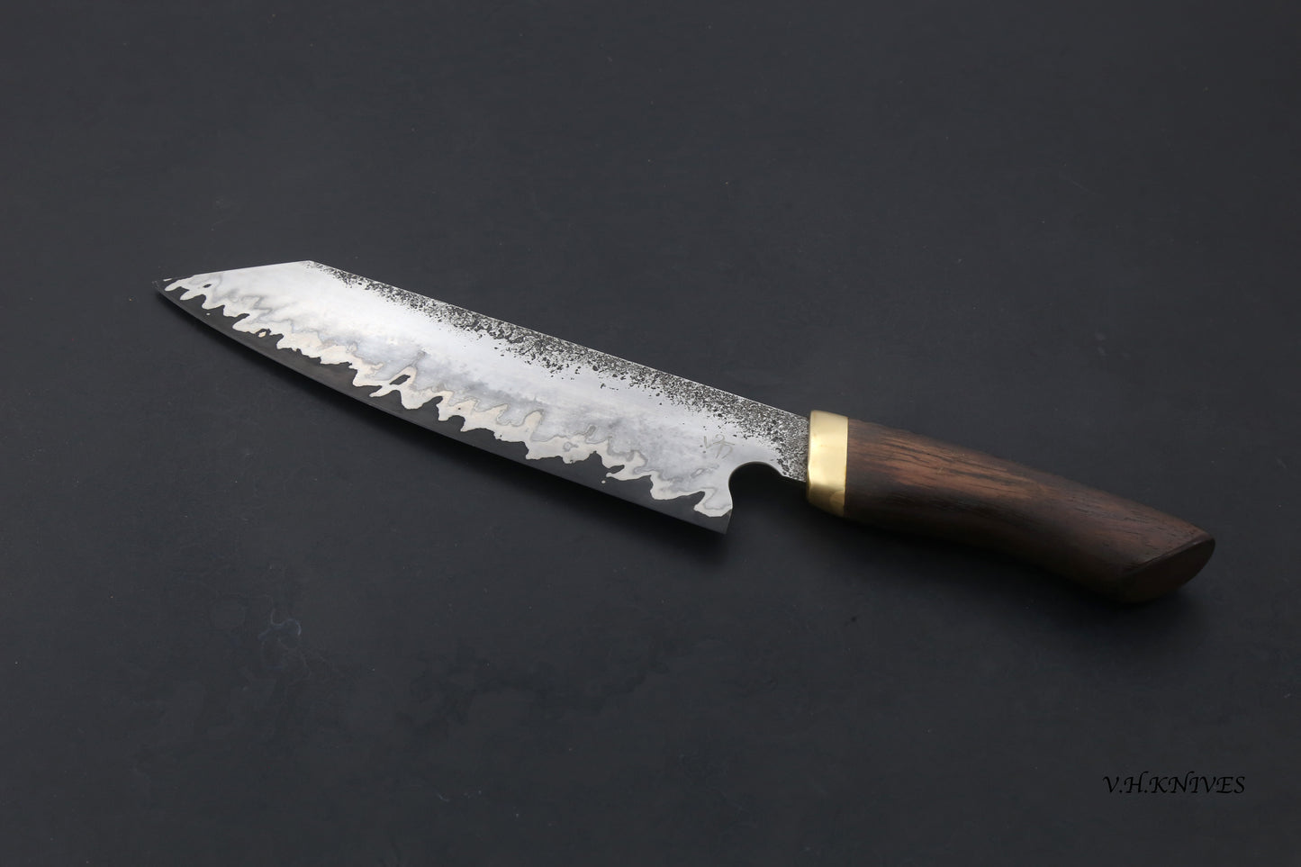 Chef's knife Kiritsuke Sanmai 215mm. Stainless & Carbon Steel