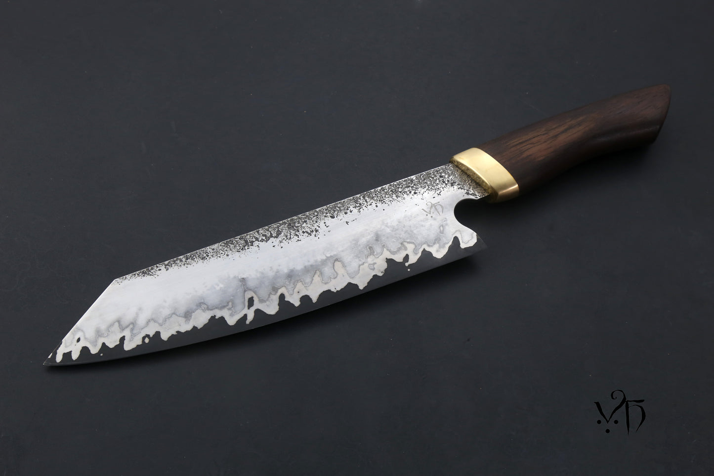 Chef's knife Kiritsuke Sanmai 215mm. Stainless & Carbon Steel