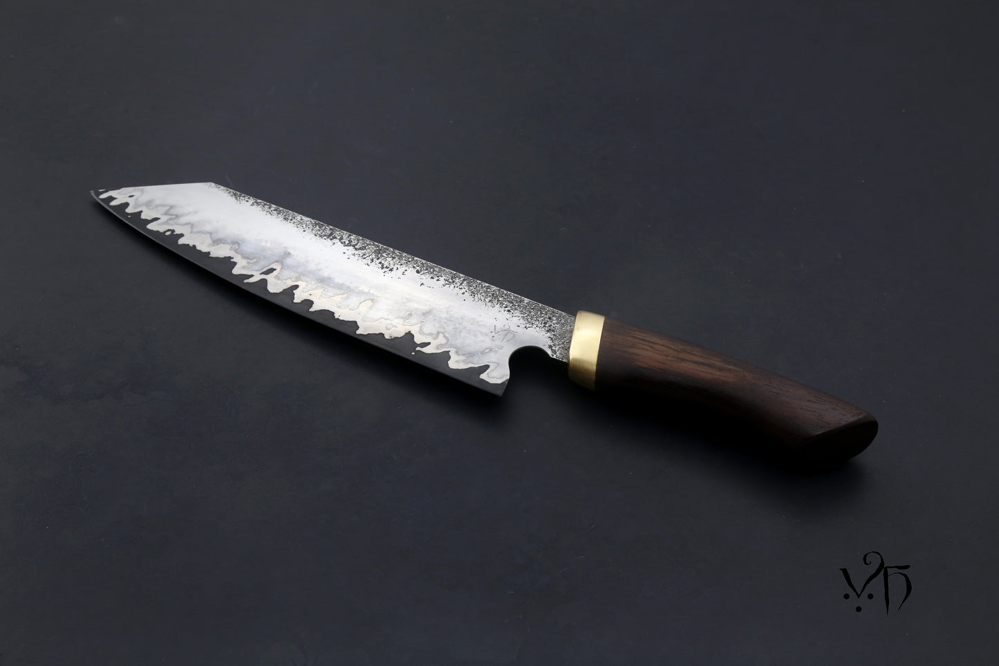 Chef's knife Kiritsuke Sanmai 215mm. Stainless & Carbon Steel