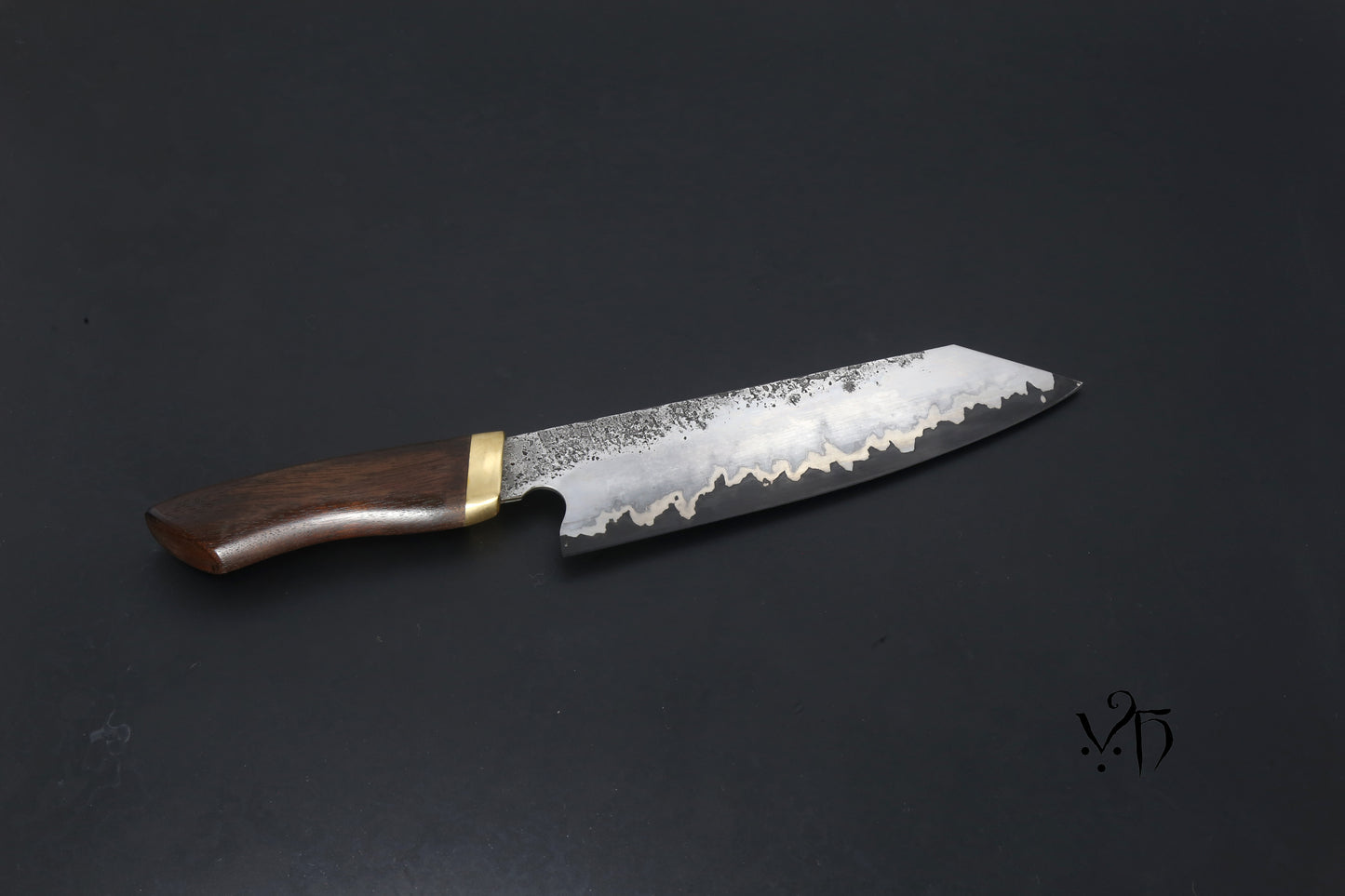 Chef's knife Kiritsuke Sanmai 215mm. Stainless & Carbon Steel