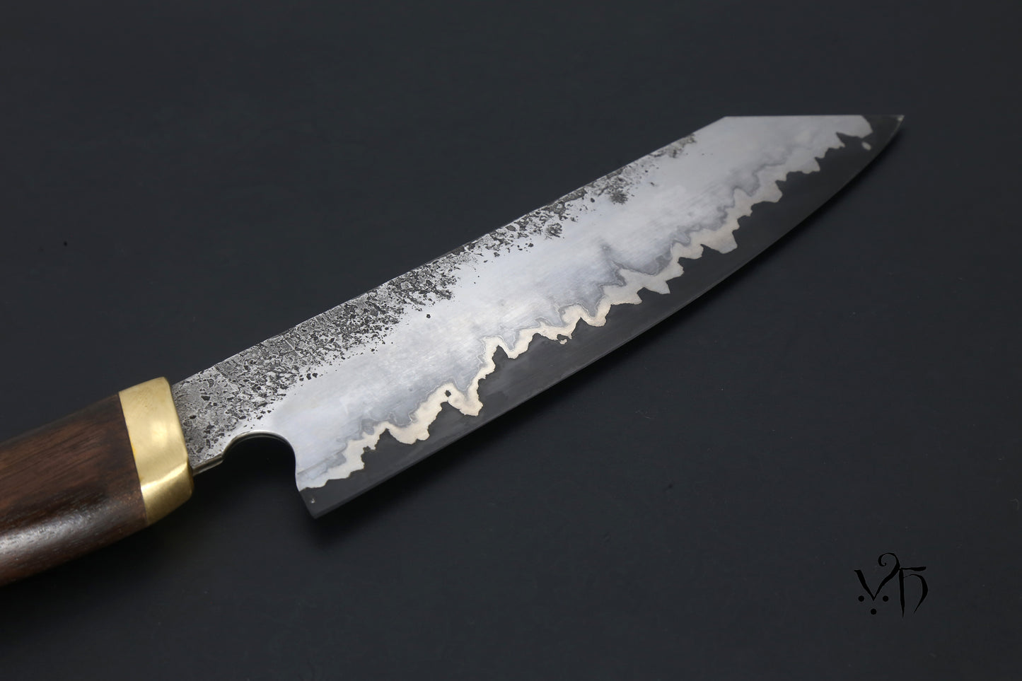 Chef's knife Kiritsuke Sanmai 215mm. Stainless & Carbon Steel
