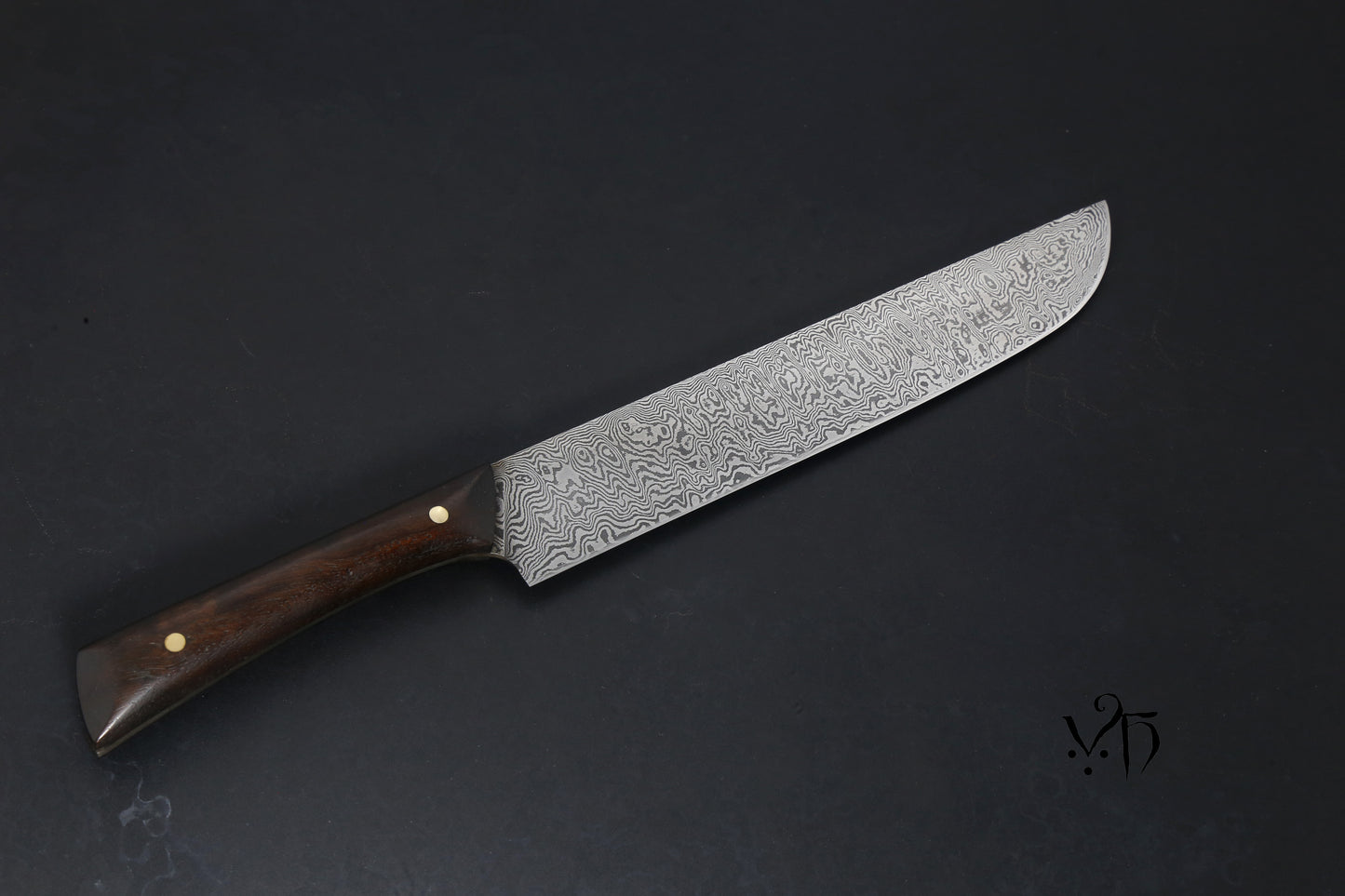 Set de couteaux à jambon — acier damassé forgé à la main