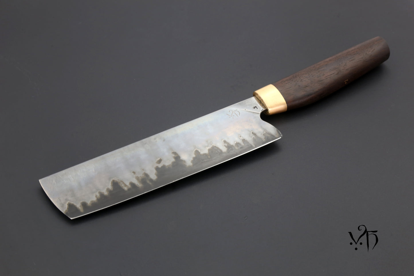 Nakiri Sanmai 190mm Japanese Chef Knife. Stainless & Carbon Steel
