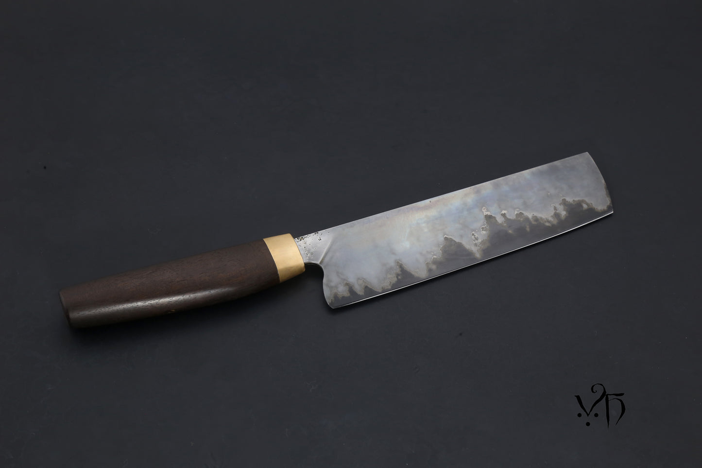 Nakiri Sanmai 190mm Japanese Chef Knife. Stainless & Carbon Steel