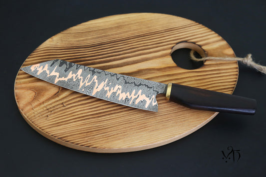 Kiritsuke Cumai 210 mm Carbon Steel & Copper Japanese Kitchen Knife