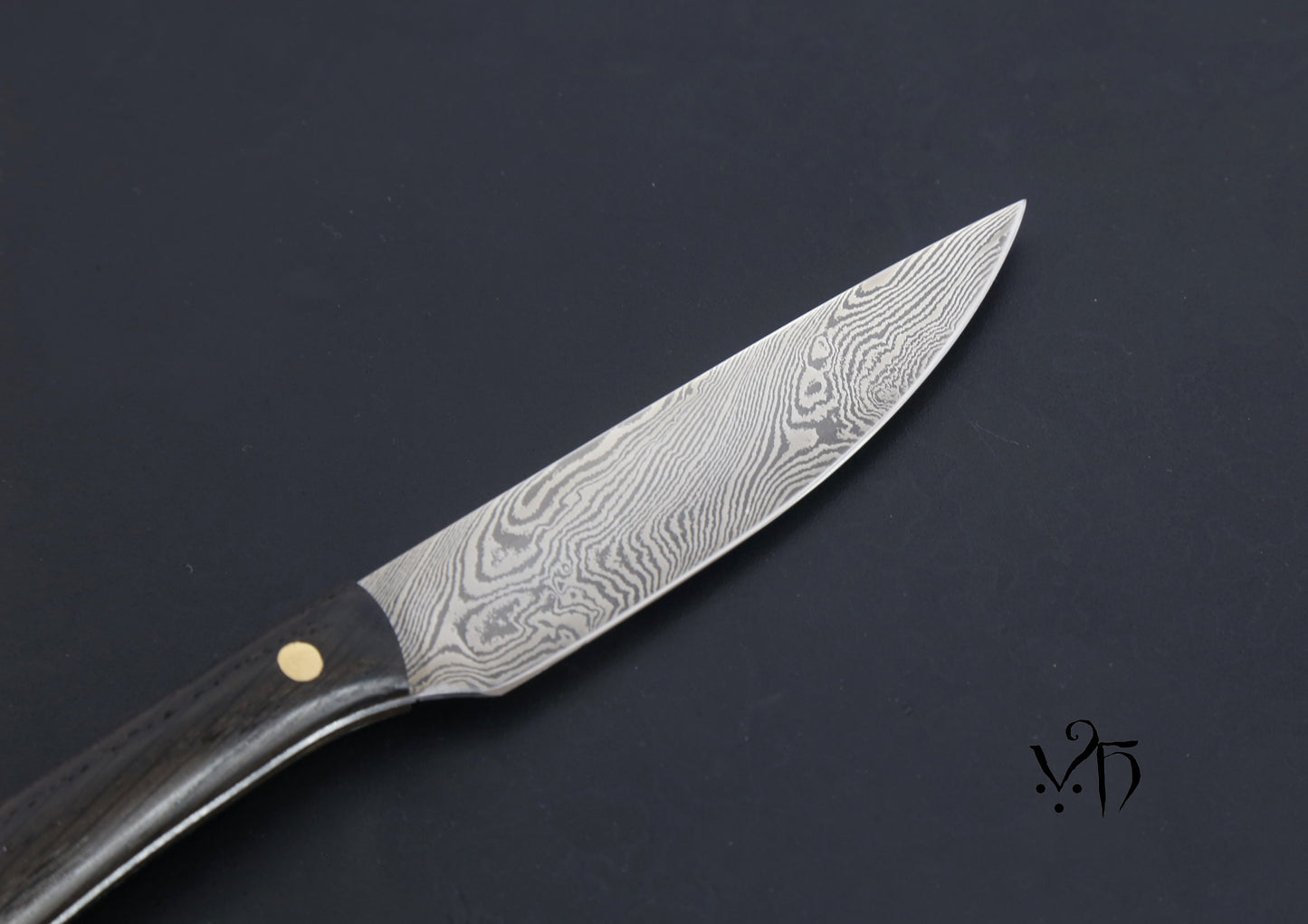 Multi-Purpose Table Knife 100 mm. Hand Forged Damascus