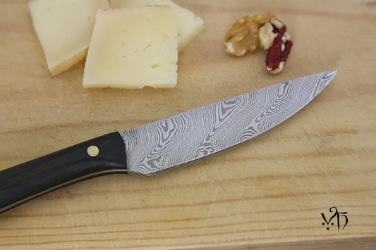 Kitchen Cutlery, Multipurpose Table Knife 100 mm. Hand Forged Damascus