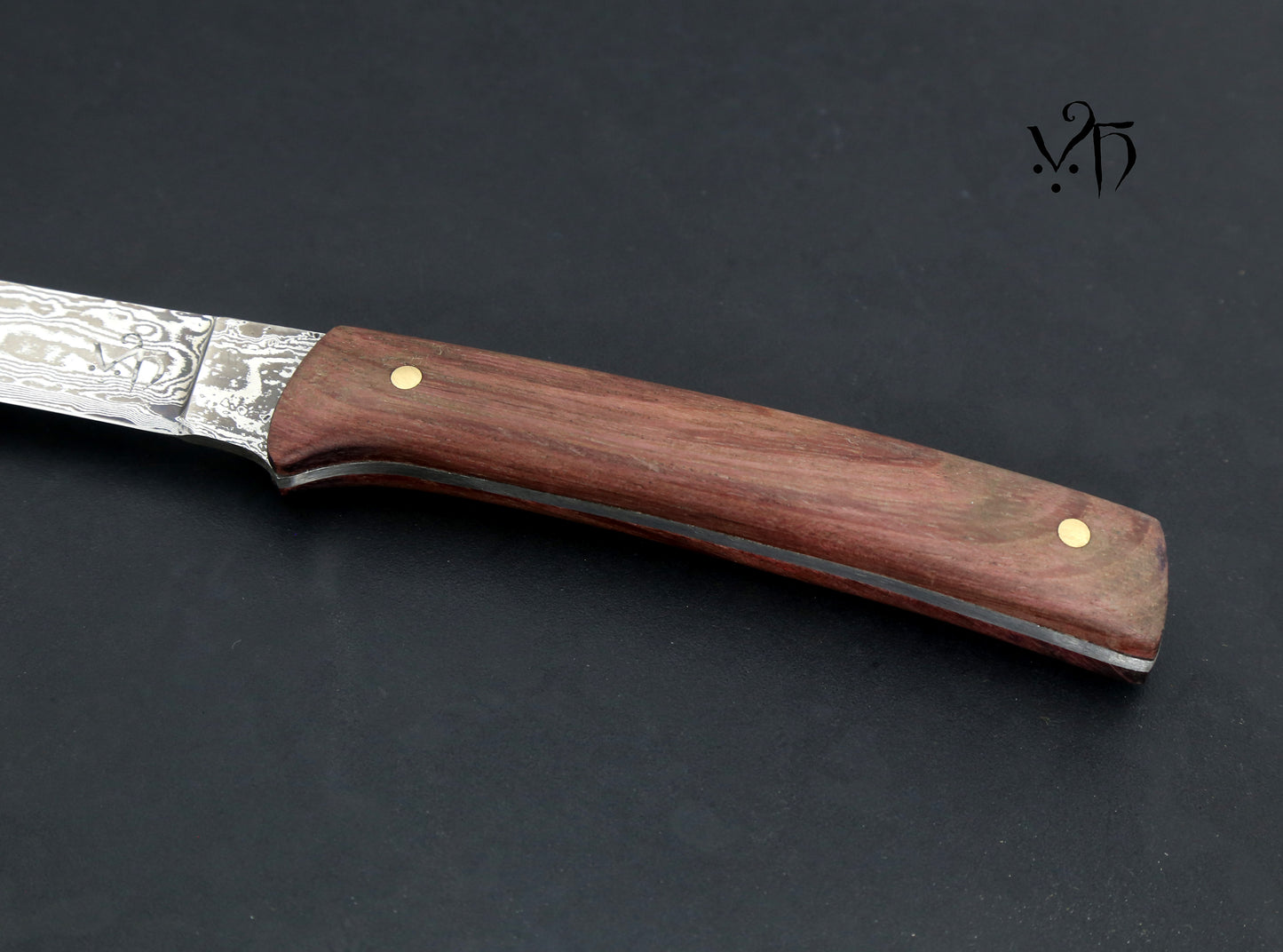 Professional Ham Knife 290 mm. Hand Forged Damascus 83 Layers.