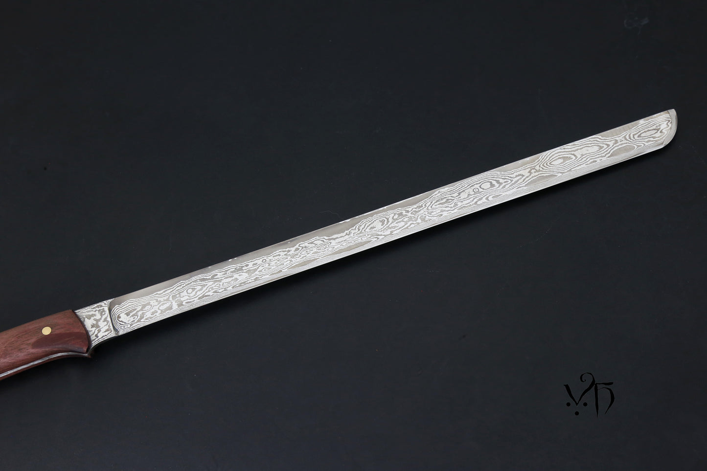 Professional Ham Knife 290 mm. Hand Forged Damascus 83 Layers.