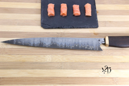 Hand Forged Filleting Knife Sujihiki 250mm Stainless & Carbon Steel